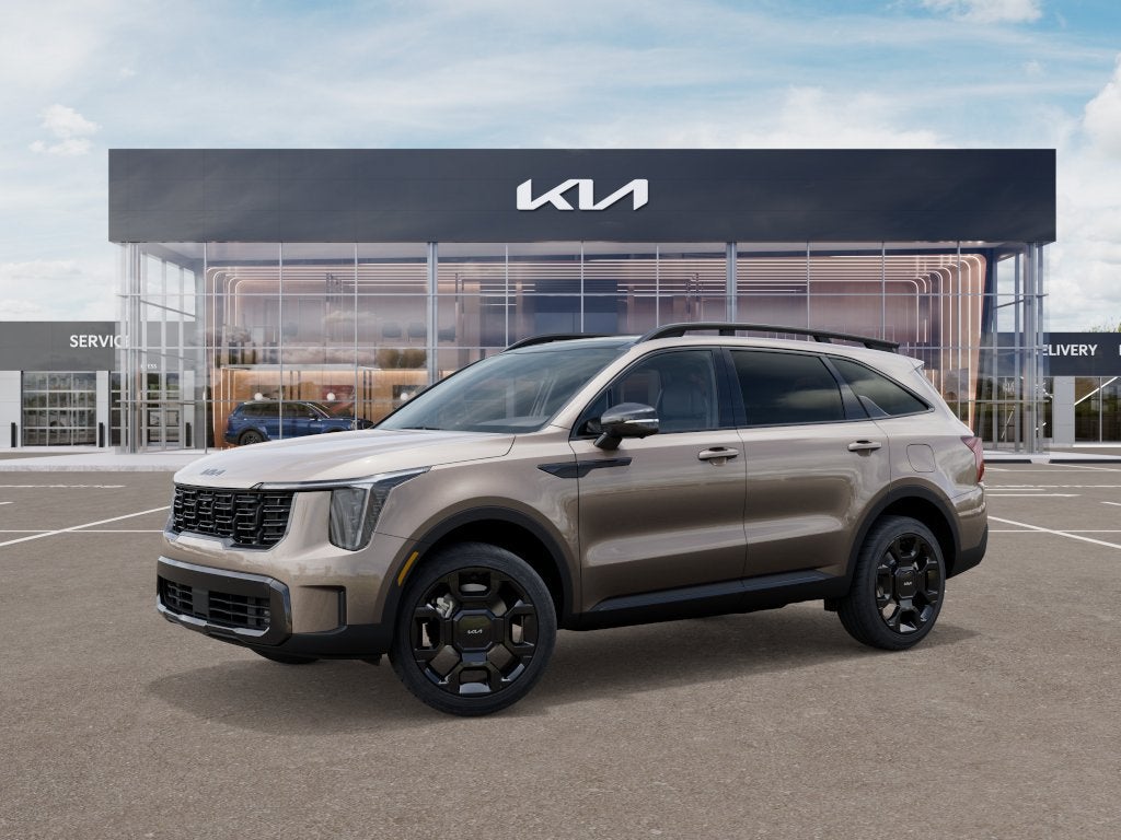 2026 Kia Sorento Hybrid — rear three-quarter view