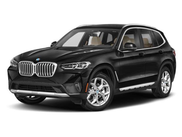 2024 BMW X3 xDrive30i in Carbon Black Metallic — front three-quarter view