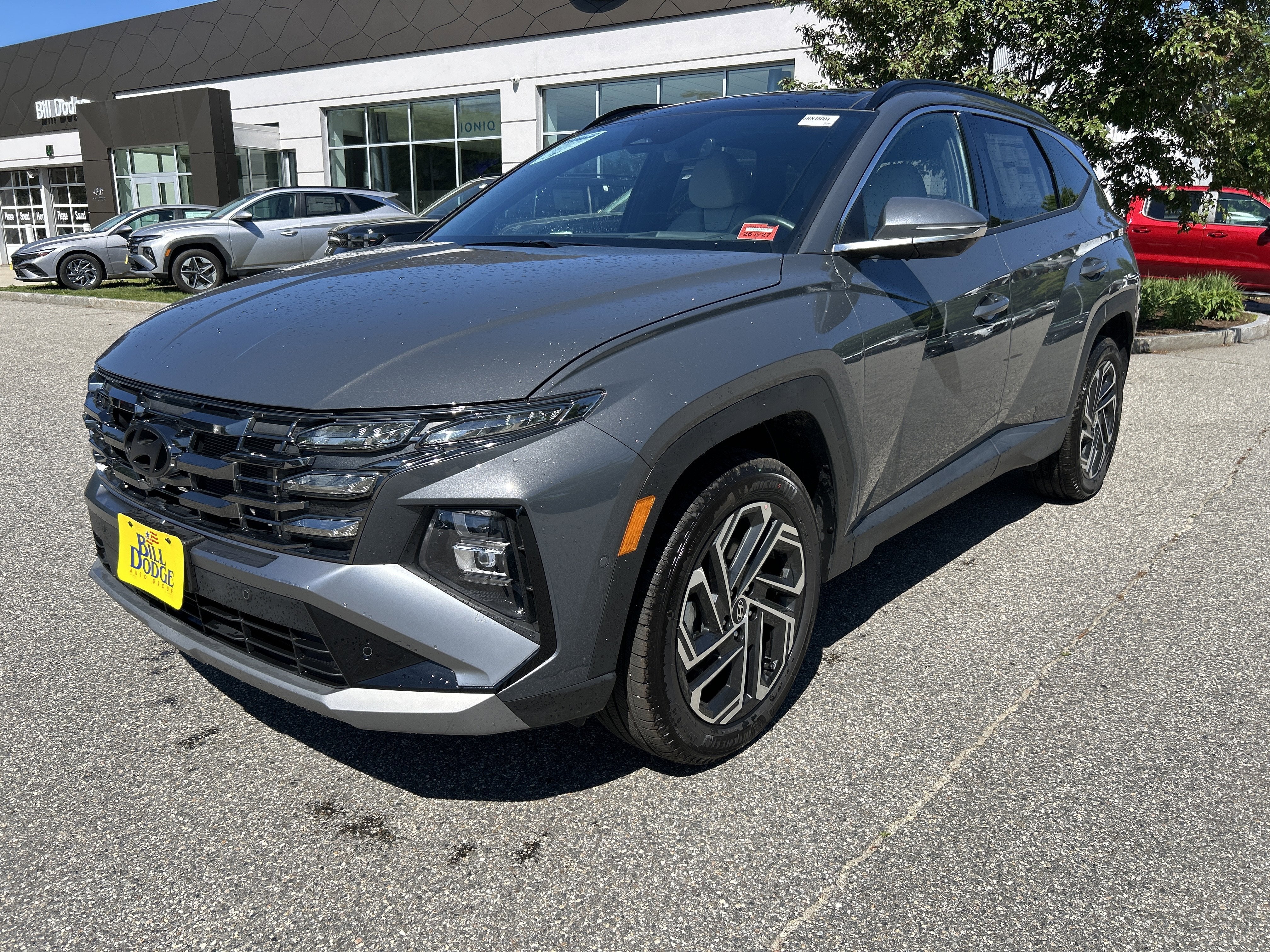 2026 Hyundai Tucson Limited in Ecotronic Gray — front three-quarter view