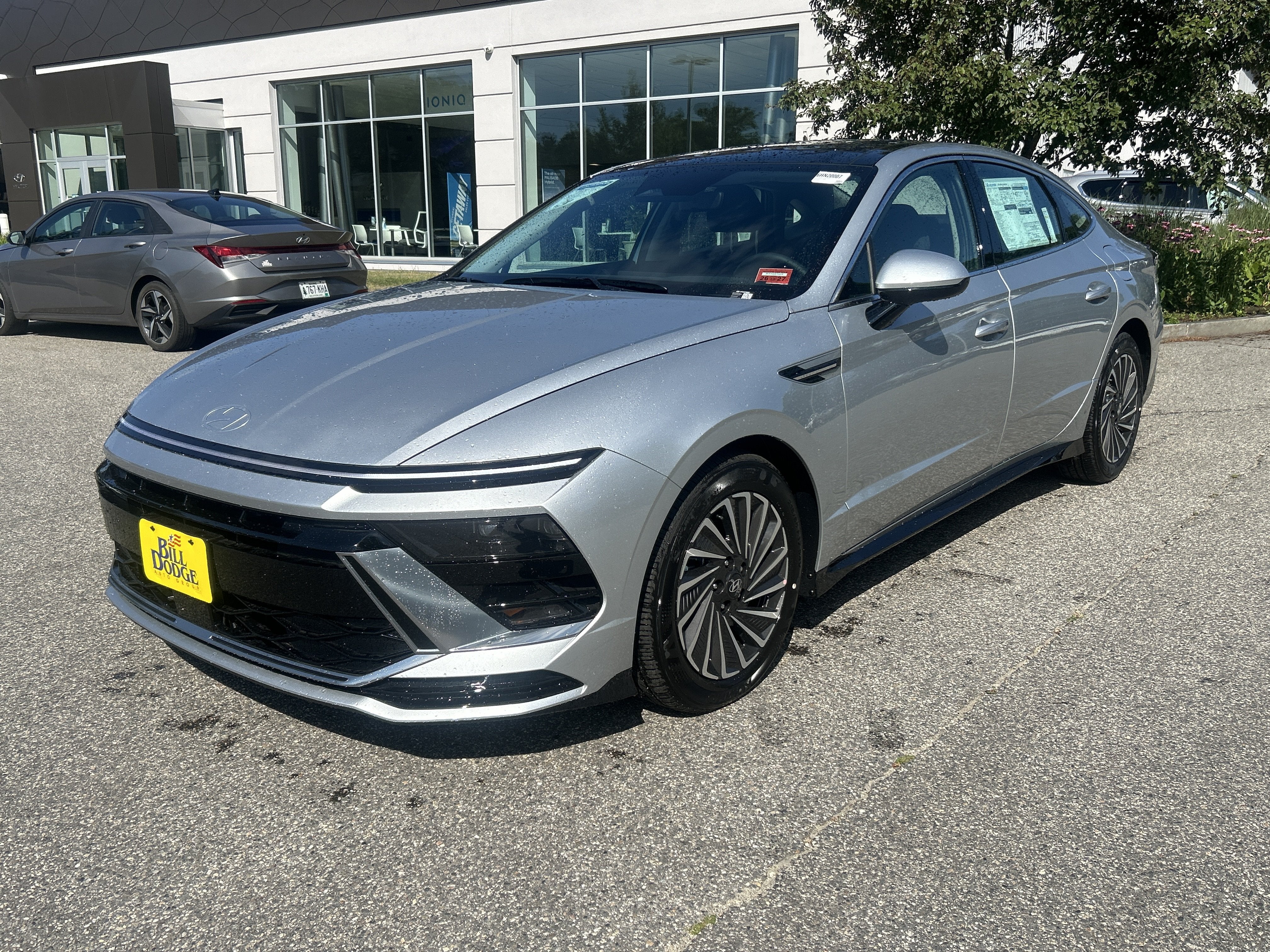 2026 Hyundai Sonata Hybrid SEL in Aero Silver — front three-quarter view
