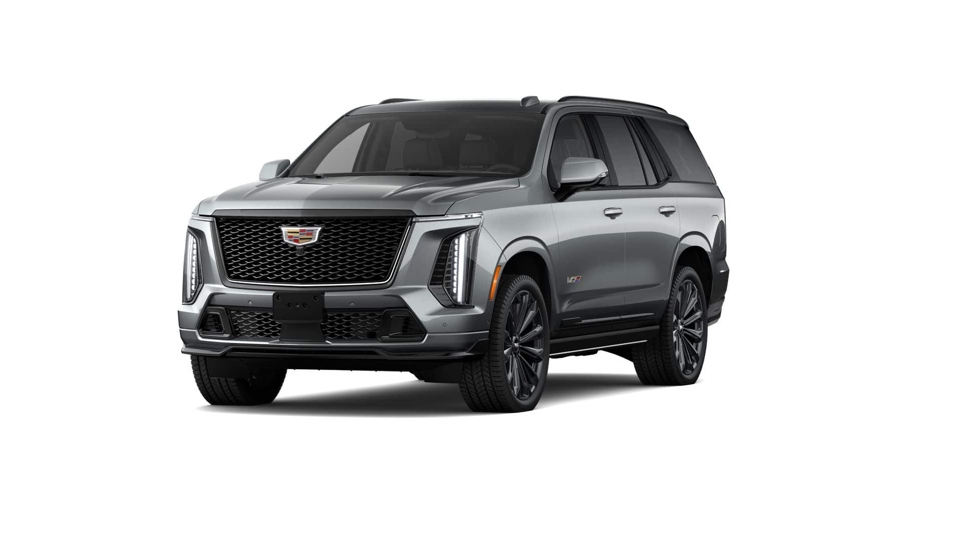 2026 Cadillac Escalade V-Series in Argent Silver Metallic — front three-quarter view
