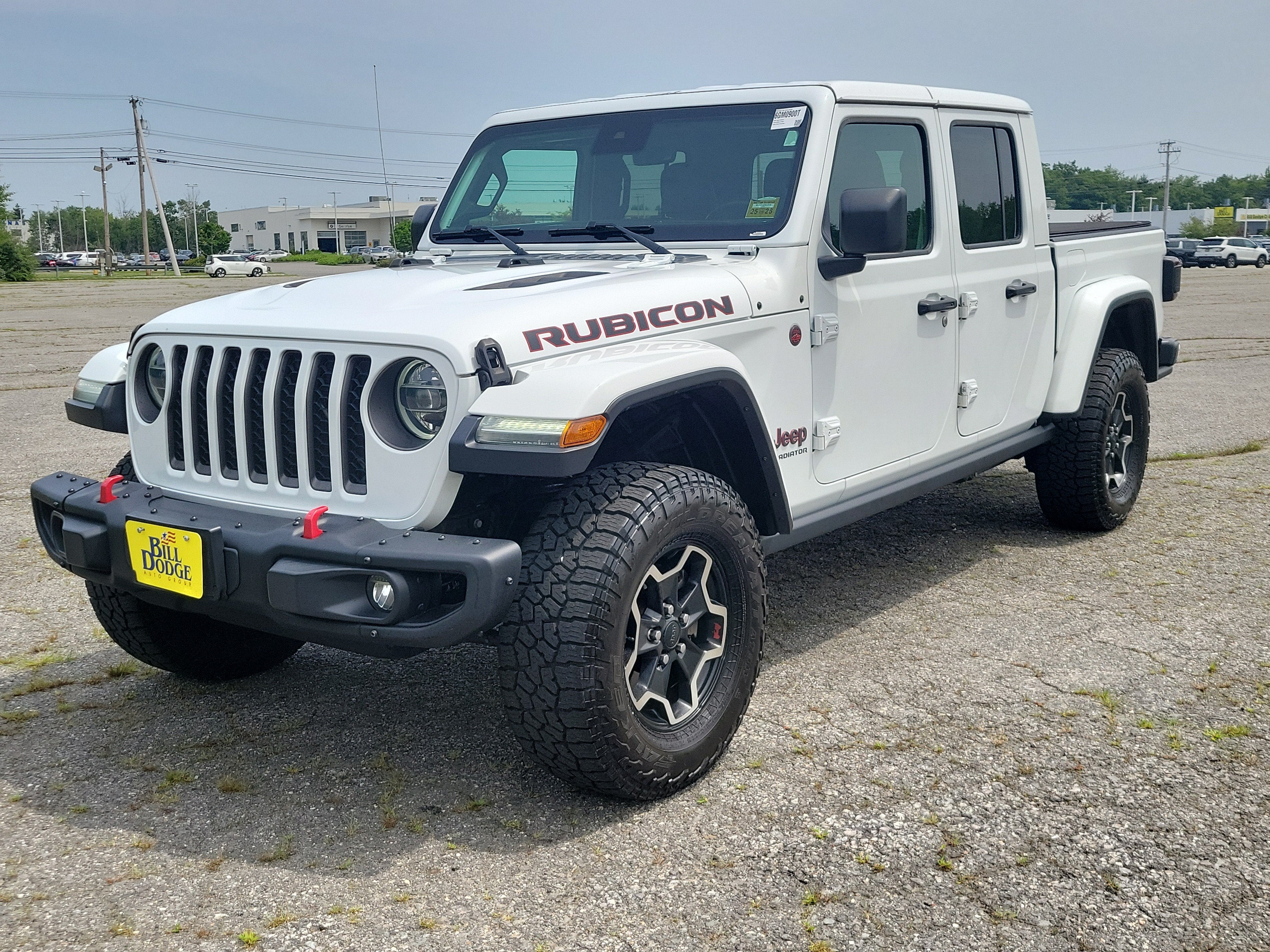 2020 Jeep Gladiator Rubicon 4x4 in White — front three-quarter view