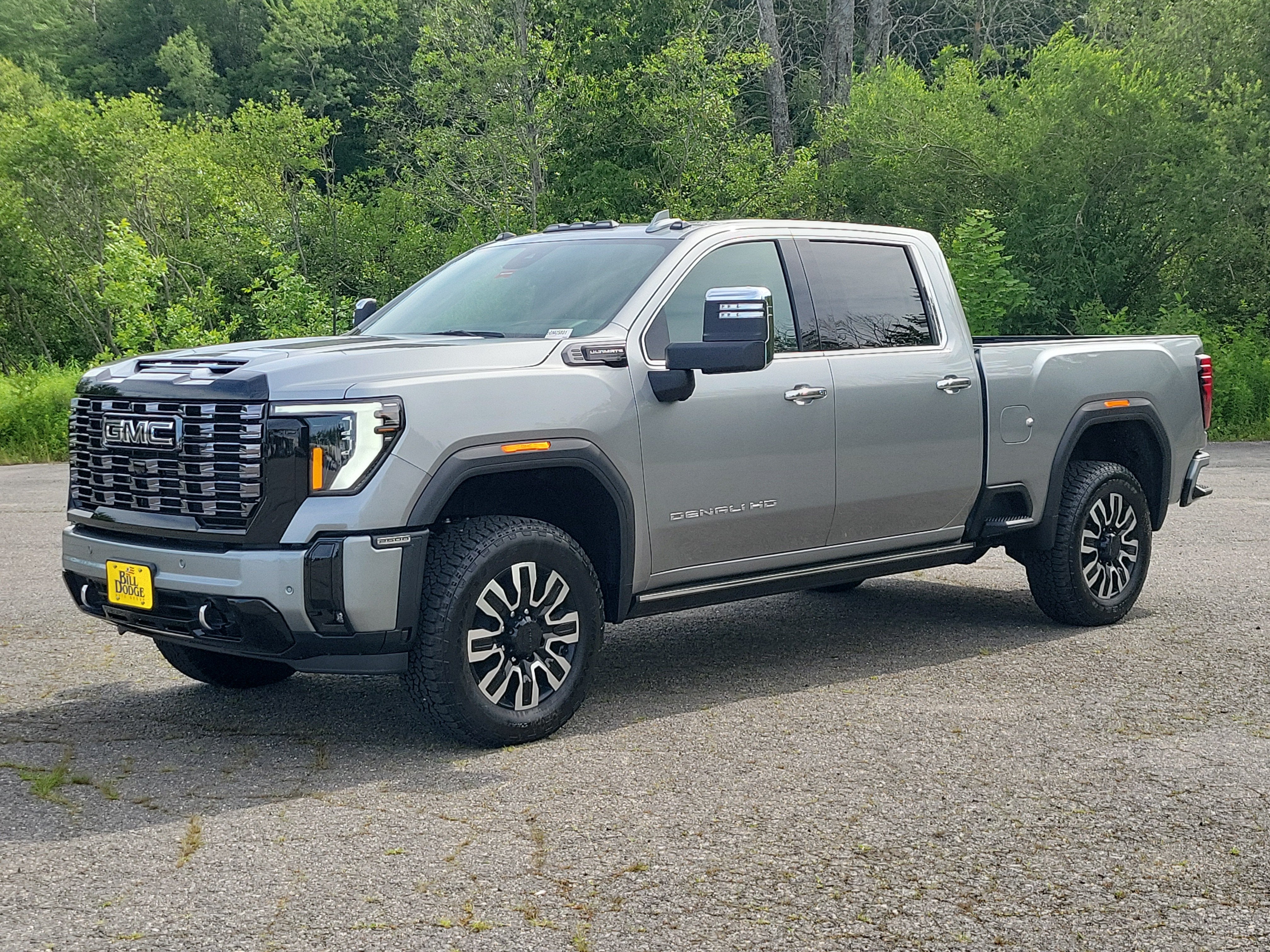2026 GMC Sierra 2500 HD Denali Ultimate in Sterling Metallic — front three-quarter view