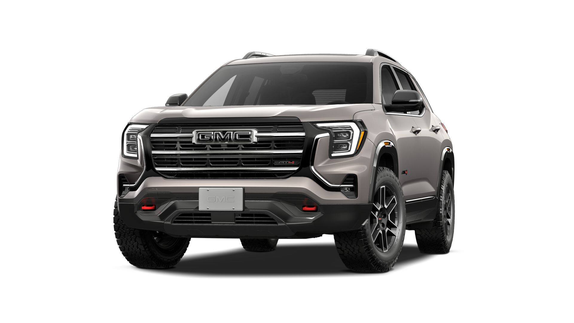 2027 GMC Terrain AWD AT4 in Riverstone Metallic — front three-quarter view