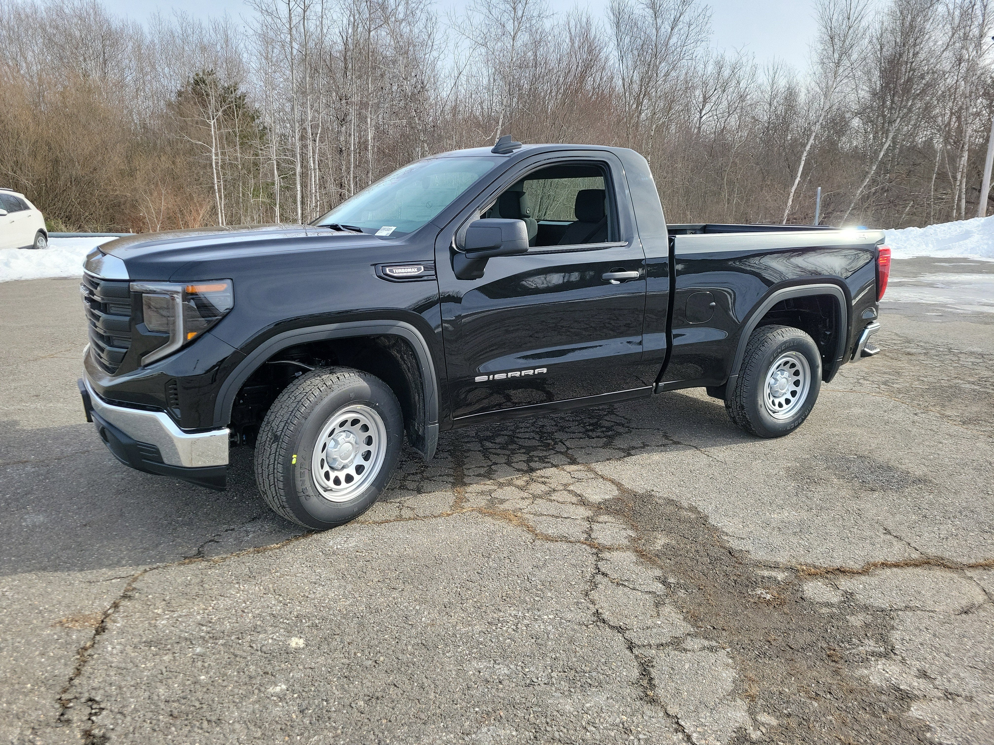 2026 GMC Sierra 1500 Pro in Onyx Black — front three-quarter view