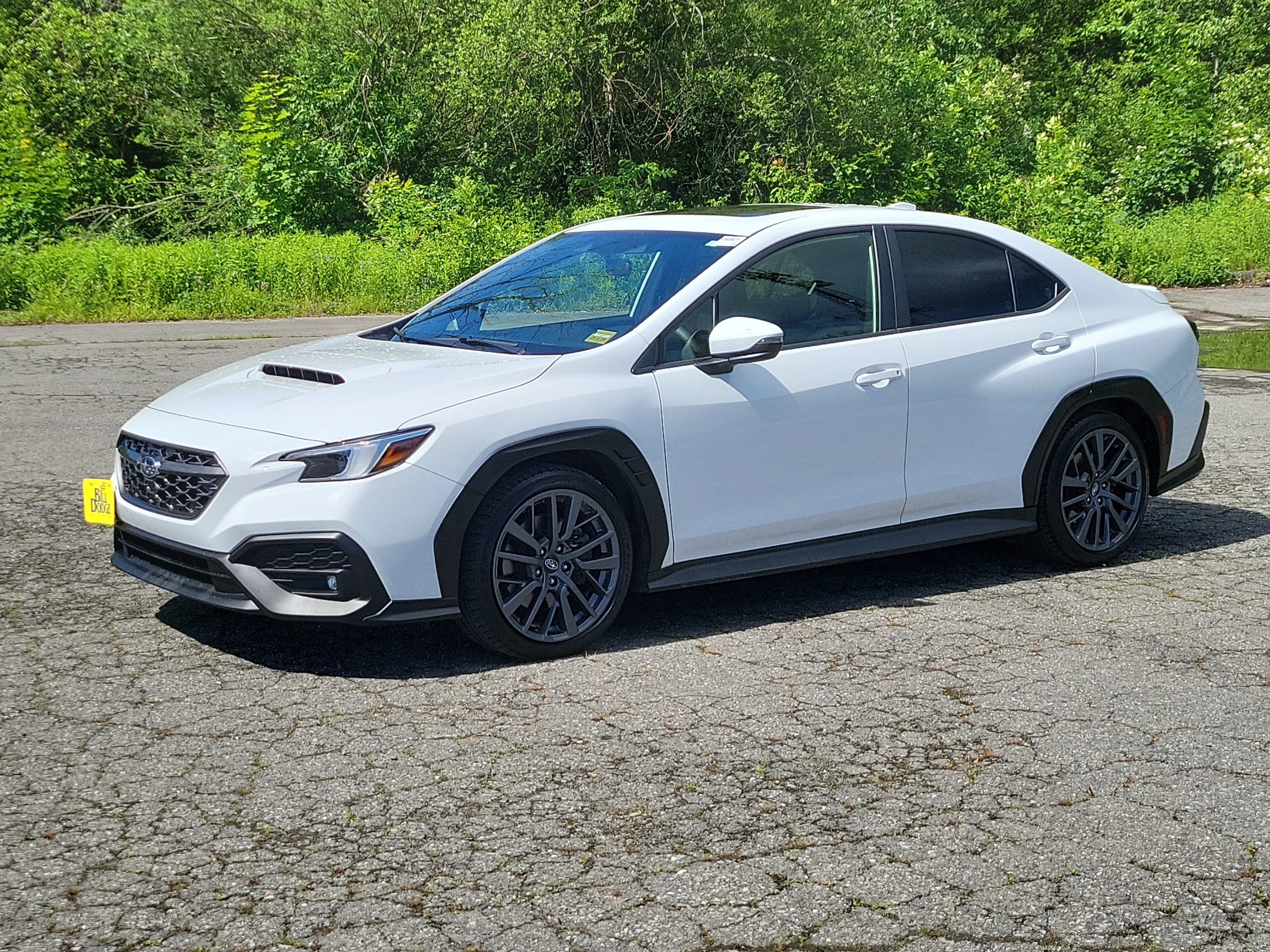2024 Subaru WRX GT in White — front three-quarter view