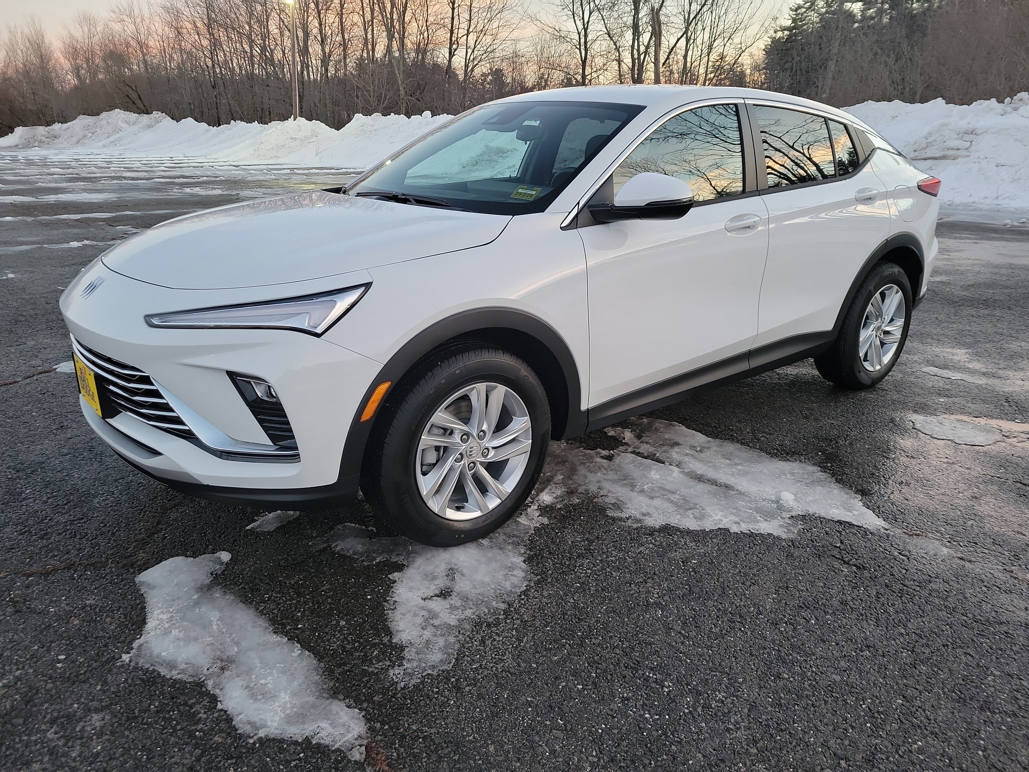 2026 Buick Envista Preferred in Summit White — front three-quarter view